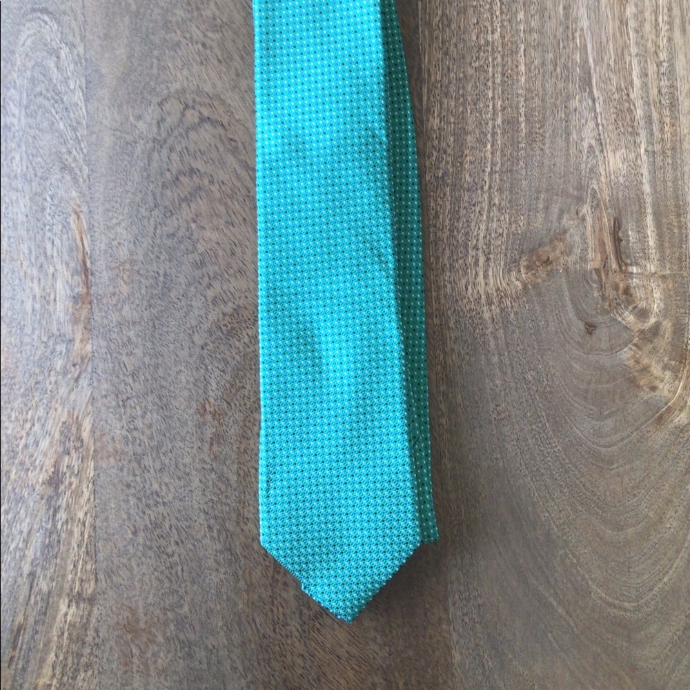 Greenish-blue Silk Tie